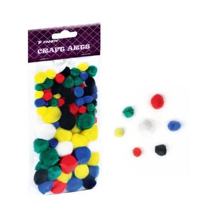Pompony kolorowe mix (78) Fandy KA6518 01
