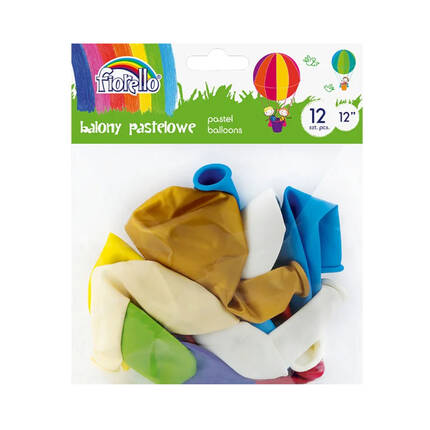 Balony 12 pastel mix (12) Fiorello KA7964 01