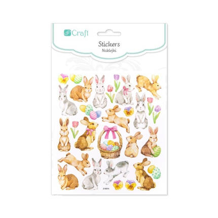 Naklejki brokatowe Wielkanocne Zające (29) DP7595 01