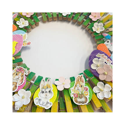 Naklejki piankowe króliki kurczaki pisanki marchewki (48) DP8970 02