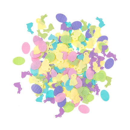 Cekiny kurczaczki pisanki zajączki pastelowe DPCraft 15g DP9393 01