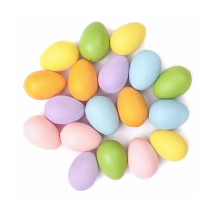 Jajka ozdobne tęczowe 4cm (18) DPWL-040 DP9397 01