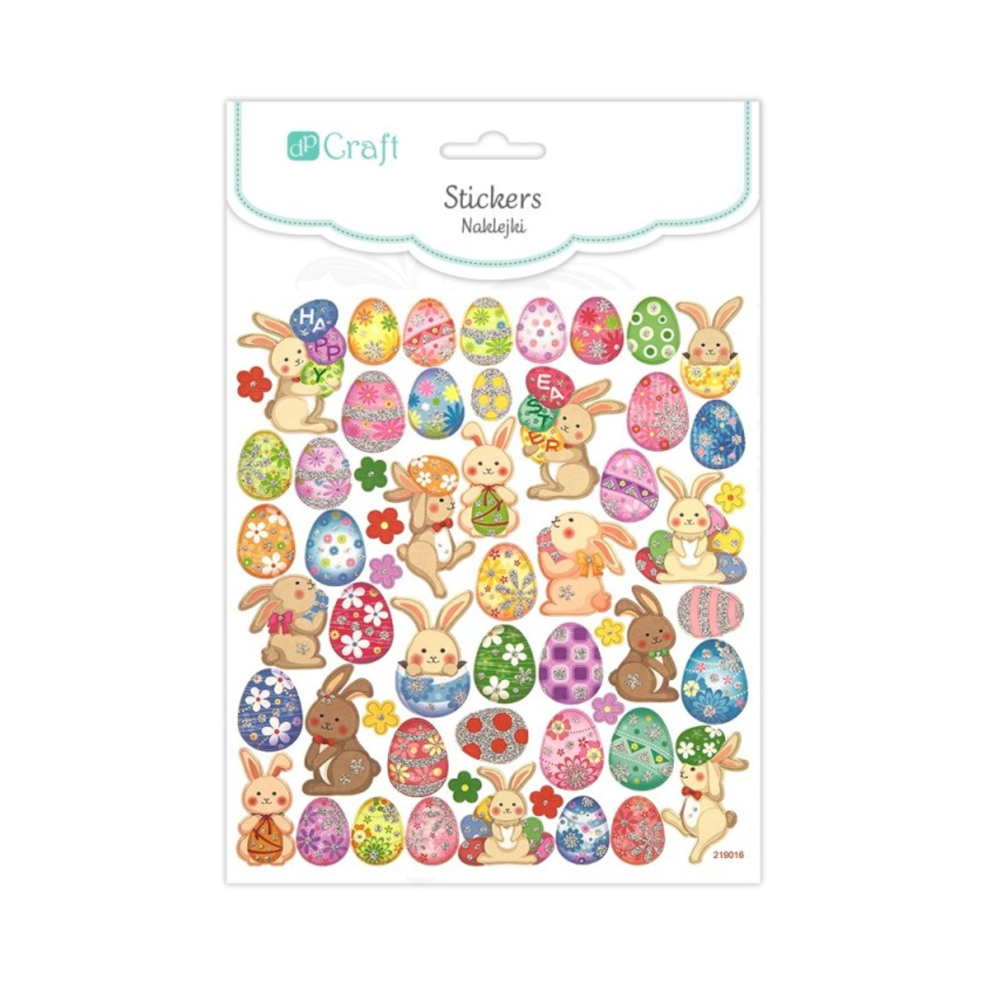 Naklejki wielkanocne pisanki i zające (56) DP7655 01 Naklejki wielkanocne pisanki i zające (56) DP7655 01