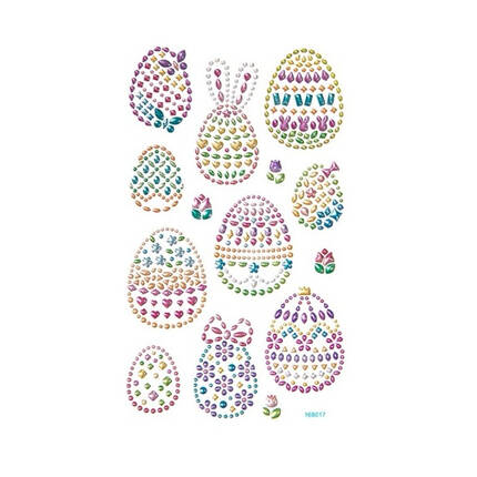 Naklejki z kryształkami Jajka (14) DP9394 01