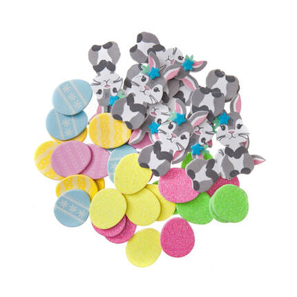 Naklejki z pianki króliczki i pisanki (44) DP1775 01