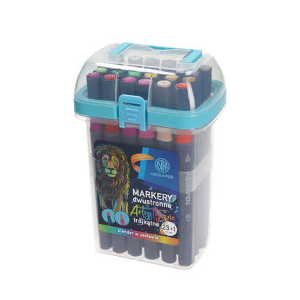 Markery artystyczne 24kol dwustronne AstraPen AZ0021 01