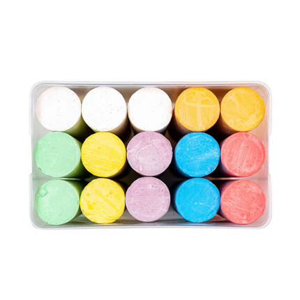 Kreda kolorowa Jumbo Astra w wiaderku (15) AZ0420 02