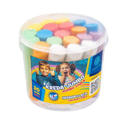 Kreda kolorowa Jumbo Astra (20) w wiaderku AZ0421 01