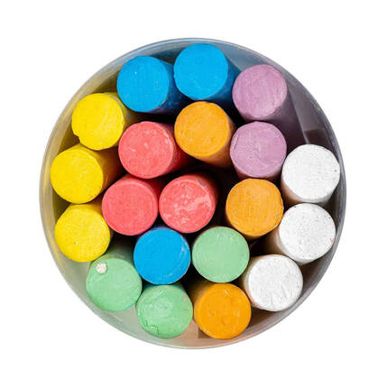 Kreda kolorowa Jumbo Astra (20) w wiaderku AZ0421 02