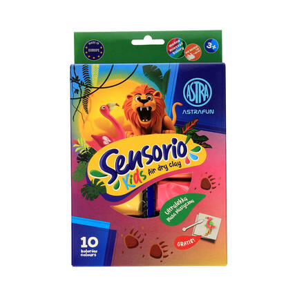Masa plastyczna 10kol Dżungla Sensorio Kids Astra AZ0514 01