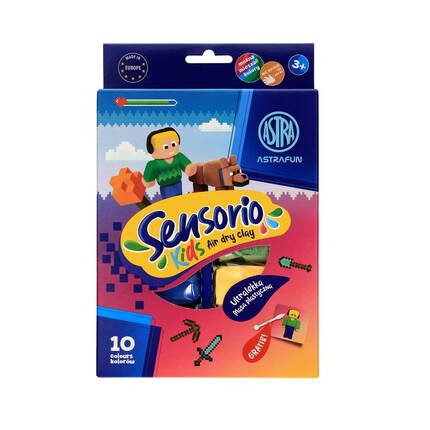 Masa plastyczna 10kol Pixel Sensorio Kids 336124021 AZ0659 01