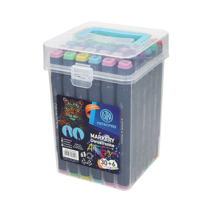 Markery artystyczne 36kol dwustronny AstraPen AZ0665 01