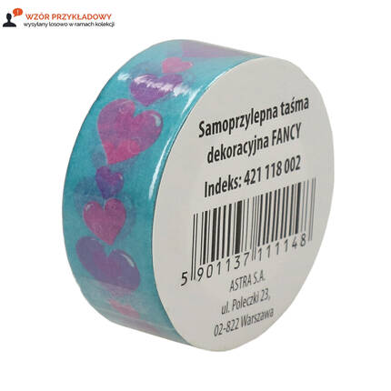 Taśma dekoracyjna 1,5cmx5m Fancy Astra AZ6443 02