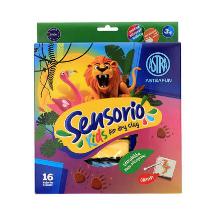 Masa plastyczna 16kol Dżungla Sensorio Kids Astra AZ0516 01