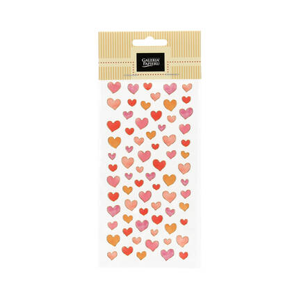 Naklejki ozdobne Pastelowe serca odcień różu Galeria Papieru AG4577 01