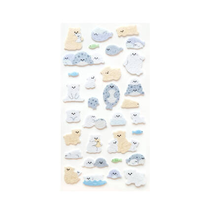 Naklejki welurowe Misie i Foki Galeria Papieru AG4583 02