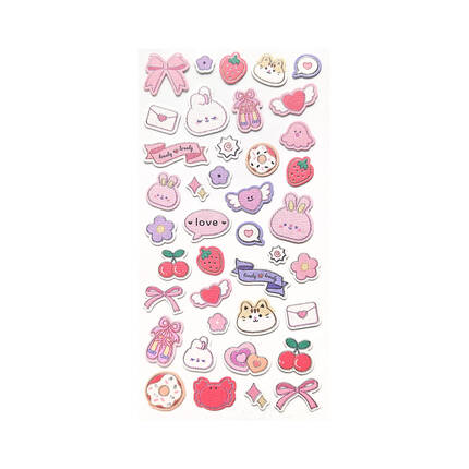 Naklejki ozdobne ENJOY różowy Galeria Papieru AG4575 02