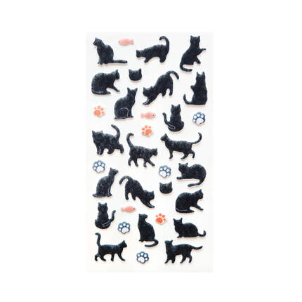 Naklejki welurowe Koty czarne Galeria Papieru AG4582 02