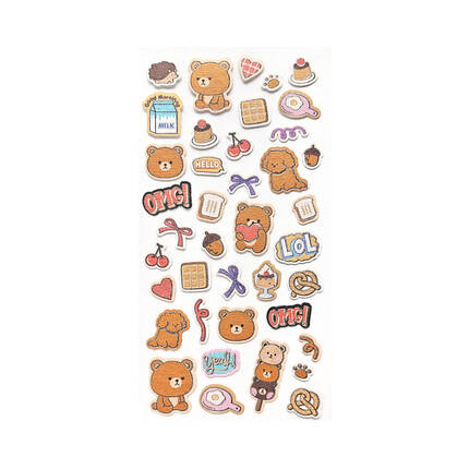 Naklejki ozdobne ENJOY brązowe Galeria Papieru AG4571 02