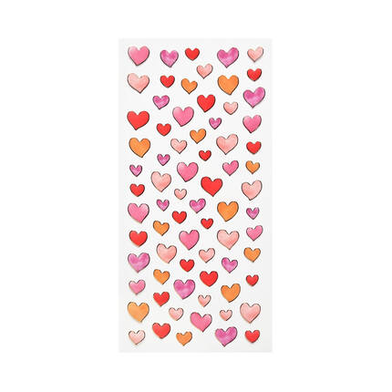 Naklejki ozdobne Pastelowe serca odcień różu Galeria Papieru AG4577 02