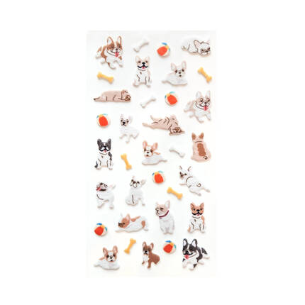 Naklejki welurowe Psy buldogi Galeria Papieru AG4585 02